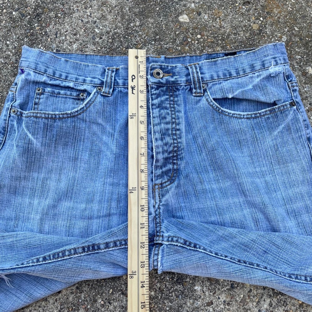 J. Ferrar Mens Light Wash Straight Leg Denim Jeans Blue Size 34 - Picture 4 of 8